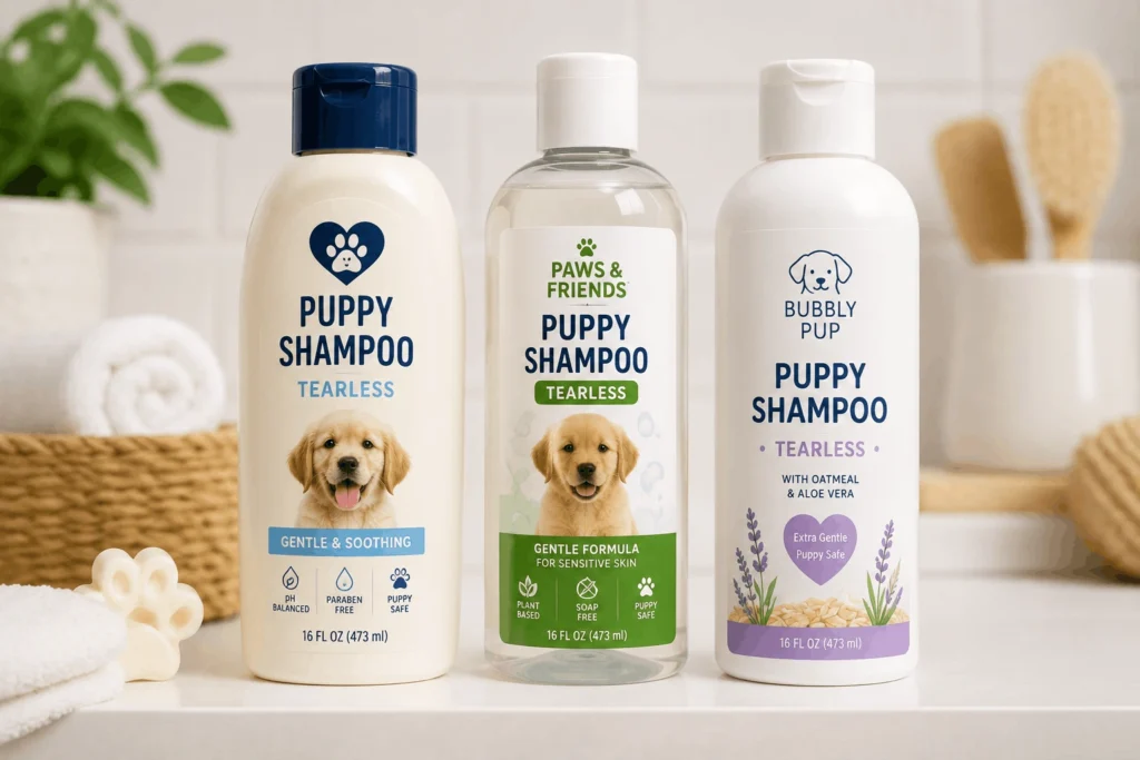 Best tearless puppy shampoo safe for sensitive skin